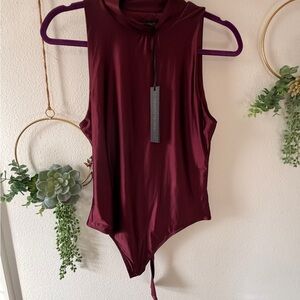 House of Harlow 1960 Rich Burgundy Bodysuit